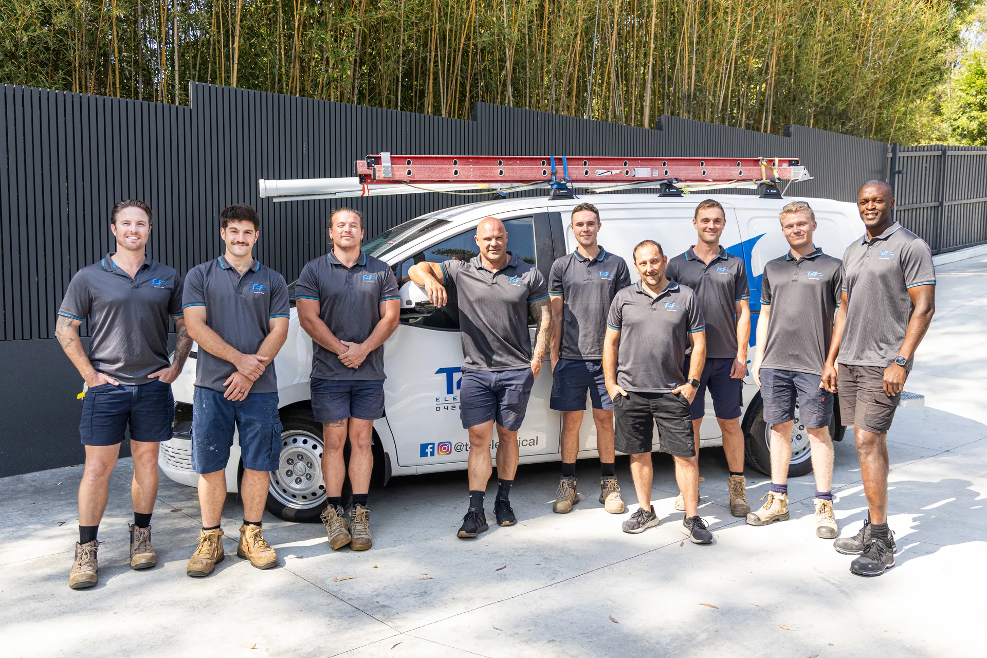 The Air Conditioning Bundall team with a service van
